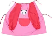 ANDRESLAD Long Sleeve Smock with Pocket Design Feeding Apron for Years Easy to Clean Reusable Clothes Cute Panda Print Random Color
