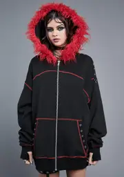 [Widow] Nocturnal Moonlight Oversized Hoodie