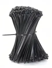 100 Pcs Cable Zip Ties, Heavy Duty, Nylon Tie Wraps Black Wire Ties