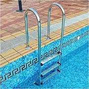 In-Ground Pool Ladder,2/3 Step Dock Ladder,Stainless Steel Pool Steps,Pool Pedal with Handrails,for Indoor Outdoor Pools(3 Step)