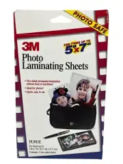 3M Photo Laminating Sheets 5 Two-Sided For Items up to 5 x 7 in PL901E Sealed