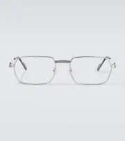 [Cartier Eyewear Collection] Cartier Eyewear Collection Rectangular glasses One Size silver