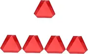 ULTECHNOVO 5pcs Triangle Slow Moving Sign Reflective Road Marker Auto Slow Moving Vehicle Sign Made of Sturdy Pvc Stainless Steel Safety Sign 36cm