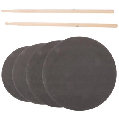 Drum Stick Set Mute Pads for Practice Drumpad Kit