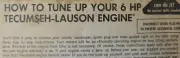 Troy Bilt Garden-Way Roto Tiller Tractor Tecumseh 6 h.p Engine Tune-Up Manual