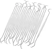 Beatifufu 20pcs Double End Beading Needles Crocheting Hooks for Beginners Stainless Steel Jewelry Making Tools Tiny Hooks Extra Long Needles