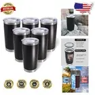 Multi-Color Stainless Steel Tumblers - 20oz Double Wall Travel Mug Set (6 pcs)