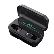 [bluetooth 5.0] G6S TWS Earphone IPX7 Waterproof Hi-Fi Binaural Call Headphone Sport Handsfree Earbuds BLACK COLOR