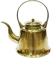 Yajuyi Copper Kettle 1.5L, Traditional Teapot for Stovetop Use, Suitable for Induction and Gas Cooking, Brass