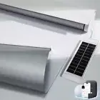 Motorized Roller Blinds with Solar panel, Thermal 100% Blackout smart Cordles...