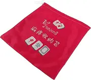 Healeved Mahjong Tiles Organizer Canvas Drawstring Bag Large Capacity Storage for Travel Parties Mahjong Carrying Case