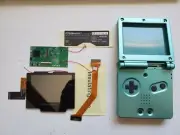 GBA SP 3.0" IPS Backlight LCD Kit For Game Boy Advance SP shell pearl green