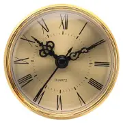 2.8" 70mm Quartz Roman Clock Insert Fits 61mm/2.4" Style 22 Gold Tone