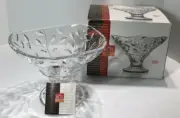 RCR Home and Table Laurus Oval Centerpiece Crystal Bowl with Foot 9 Inch