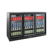 Exquisite Three Sliding Doors Backbar Display Refrigerators 900mm Height