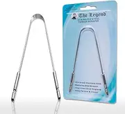 The Legend Stainless Steel Tongue Scrapers-Metal U Shaped Tongue Scraper for Fresher Breath- Tongue Scraper to Keep Mouth and Teeth Healthy and cleaner-Tongue Cleaner Set for Kids and Adults (Pack of 1)