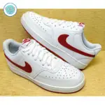 NIKE COURT VISION LO 男鞋 CD5463-102 休閒運動鞋 百搭 皮革 防潑水 白紅