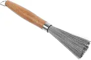 GAROZATION Multi Function Pot Brush with Handle Durable Stainless Steel Scrubber for Cleaning of Cookware Frying Pans Grills and Ovens