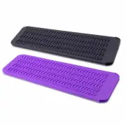 ZAXOP 2 Pack Heat Resistant Silicone Mat Pouch for Flat Iron, Curling Iron,Hair