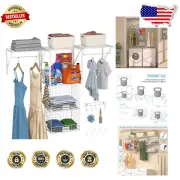 Adjustable 3-Pack Wall Shelves with Wire Baskets for Smart Storage Solutions