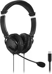 Kensington Hi-Fi USB-C Headphones with Mic, Black, One Size