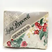 Vintage Lady Pepperell Grandeur New Sealed Twin Fitted Sheet Set Clovernook
