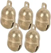 jojofuny 5pcs Bell Pendant for Small Pets Durable Dog Collar Charms Sound DIY Accessories for Cat and Dog Necklaces for Keychains and Bags