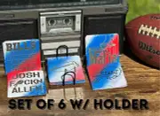 Buffalo Bills Custom Engraved Coaster Set, 6 w Holder Bills Mafia