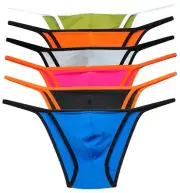 Avant Garde Men's Brief Underwear Skimpy String Bikini Pouch Thong Briefs Pants
