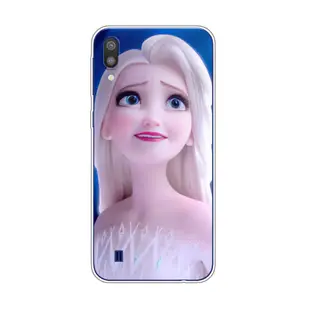 SAMSUNG 1x-frozen Elsa 適用於三星 Galaxy m10 手機殼 TPU 軟矽膠保護殼手機殼