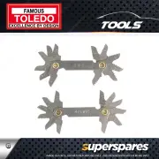 Toledo Thread Pitch Set 2pc Metric and SAE 12 Pitch Sizes per Tool