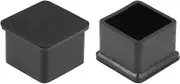uxcell Rubber Furniture Caps 30mm x 30mm Square Shaped Table Chair Legs Covers 8Pcs