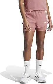 [adidas] Performance Own The Run 3-Stripes 2-in-1 Women's Running Shorts