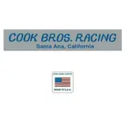 Cook Bros. BLUE fork decals with FLAG - Old school bmx