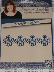 TATTERED LACE DIES "DEMURE BORDER" TTLD316 FOR CARDS & SCRAPBOOKING
