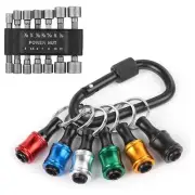 14pcs Nuts Driver Drill Bit Tools Set Metric Socket Wrench Screw 1/4 Inch5091