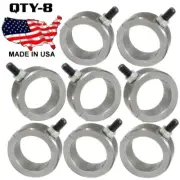 8 Universal 2.0" Steel Bar Clamps 2 Bolt Cage Roll Bar Fabrication w/ Bolt .375”