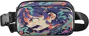[FRODOTGV] Angry Boys Old Lace Cute Fanny Waist Pack for Women Men Teens Large Capacity Sling Bag Travel Accessory with Adjustable Strap for Workout Running Hiking, Aesthetic Fighting Fish, 1 size