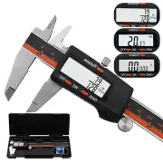 DANIU 150mm Stainless Steel LCD Screen Display Digital Caliper 6 Inch Fraction / MM / Inch High Prec