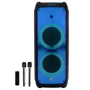 Pure Acoustics Amnesia 1200W TWS Bluetooth Speaker with 2 x Wireless Mics