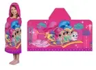 Girls Beach Towel Swimming Pool Towel with Hood PINK Shimmer & Shine Nickelodeon