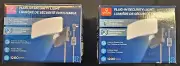 Globe 1200-Lumen 10.5-Watt Black Plug-in LED Outdoor Floodlight 2 Pack