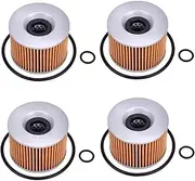 Oil Filter For EL EX GPX 2ZR KLE Ninja 250 R Z GT ZR 550 750 ZR-7S ZL ZX GPX 600 GPZ 900 ZRX 1100 KZ ZG GTR 1000 1200(4pcs Yellow)