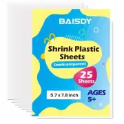 25Pcs Shrink Plastic Sheets for Crafts Heat Shrink Paper for Crafts Kids DIY Jew