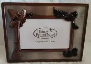 Things Remembered Halloween Engraveable Picture Frame 4x6 Witch's Hat Bats
