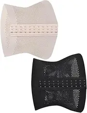 [FRCOLOR] 2Pcs Maternity Belt Thin Abdominal Strap for Postpartum Support Waist Wraps XXL Black Light Apricot Comfortable Breathable Corset Belt for Moms