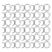 30Pcs 26mm/1.02inch Double Wire Spring Hose Clamp, Adjustable Spring Clips