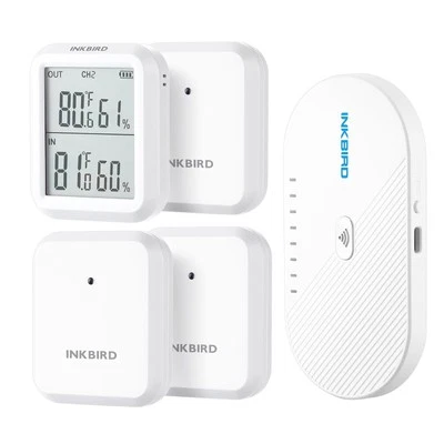 WiFi Thermometer Hygrometer 3 Pack with 300ft Wireless Sensors & App Alerts |...