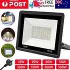 LED Flood Light 30W 50W 100W 200W 300W Outdoor Security Garden Lamp AU Plug Cool