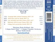 J.S. BACH: SACRED CANTATAS FOR ALTO NEW CD